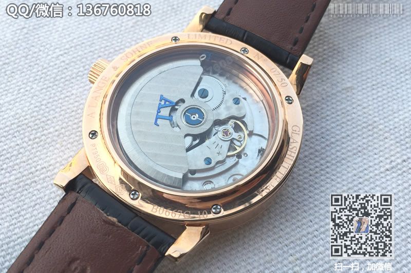朗格A.Lange&Sohne 男士手表【德国品牌】【动能显示】【独立秒盘】【玫瑰金】【黑色】自动机械手表