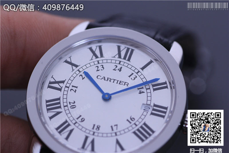 卡地亚Cartier伦敦SOLO系列男士石英腕表W6700255