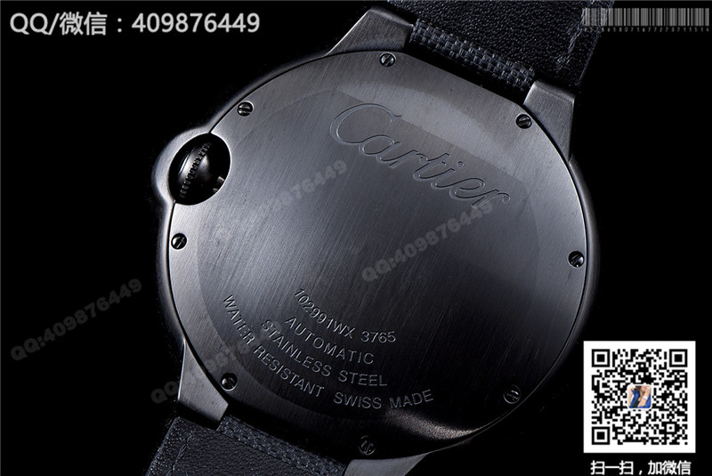 高仿卡地亚CARTIER碳镀层蓝气球系列WSBB0015机械腕表
