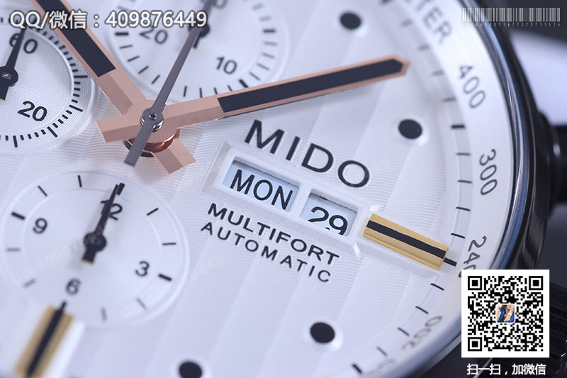 Mido美度舵手系列M005.614.37.051.01 PVD白盘自动机械腕表