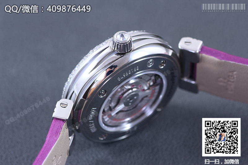【V6完美版】OMEGA欧米茄碟飞系列LADYMATIC 425.37.34.20.60.001女士镶钻机械腕表