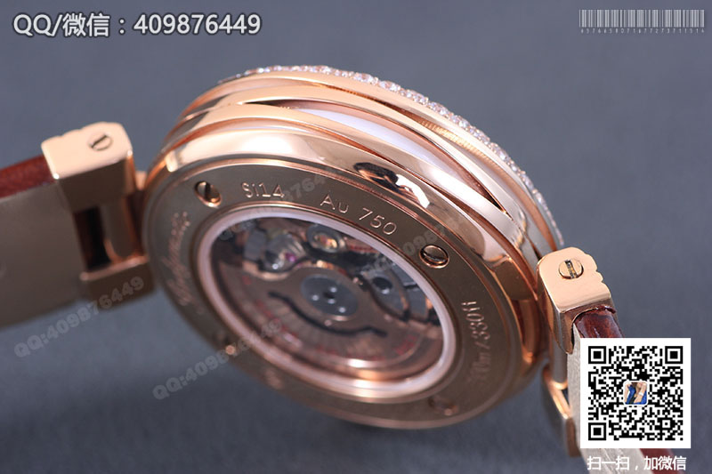 【V6完美版】OMEGA欧米茄碟飞系列LADYMATIC 425.67.34.20.55.008女士玫瑰金镶钻机械腕表