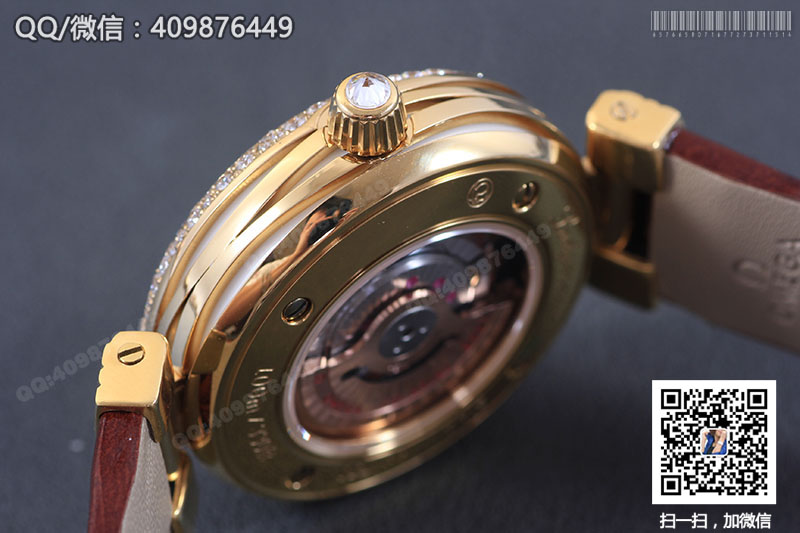 【V6完美版】OMEGA欧米茄碟飞系列LADYMATIC 425.68.34.20.55.003女士黄金镶钻机械腕表