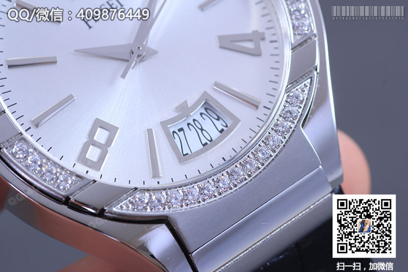 PIAGET伯爵POLO系列G0A31159镶钻白盘机械腕表