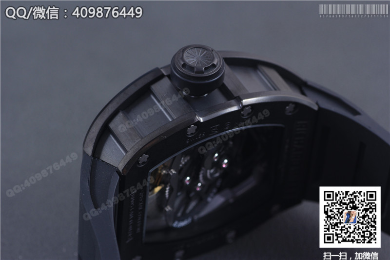 RICHARD MILLE理查德·米勒男士系列RM 053腕表 黑钢表壳黑色橡胶表带