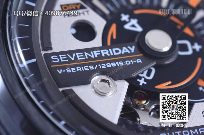 SevenFriday七个星期五V系列V3型方形时尚腕表自动机械