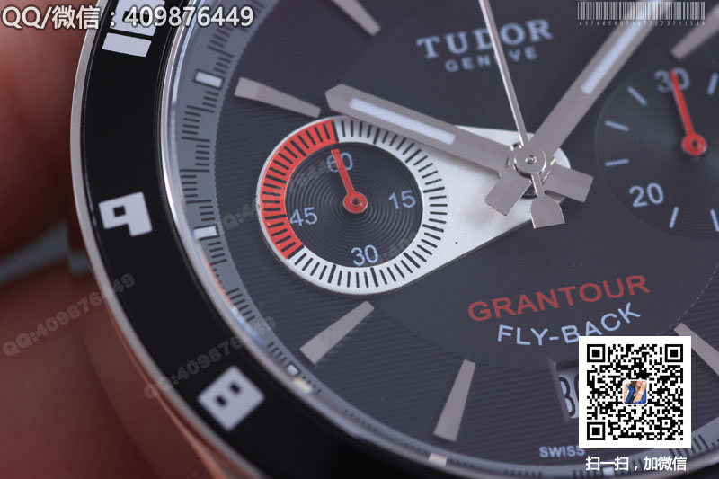 帝舵GRANTOUR系列20550N-95730黑盘自动机械腕表