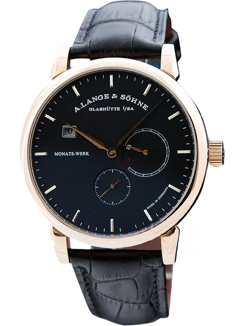 朗格A.Lange&Sohne 男士手表【德国品牌】【动能显示】【独立秒盘】【玫瑰金】【黑色】自动机械手表