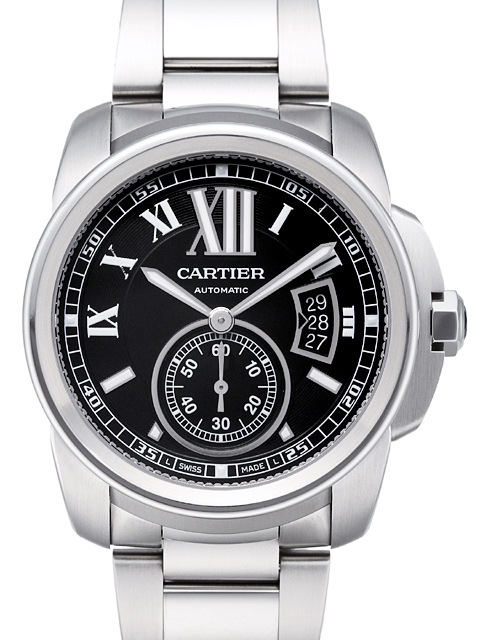  【1:1精品】卡地亚Cartier Calibre卡历博系列精钢自动机械腕表【型号：W7100016】