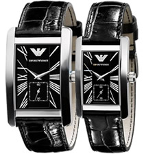 【外贸原单】阿玛尼EMPORIO ARMANI时尚石英腕表AR0143/AR0144 情侣手表