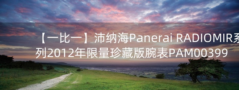【一比一】沛纳海Panerai RADIOMIR系列2012年限量珍藏版腕表PAM00399
