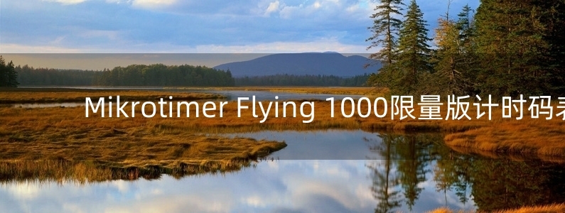 Mikrotimer Flying 1000限量版计时码表 