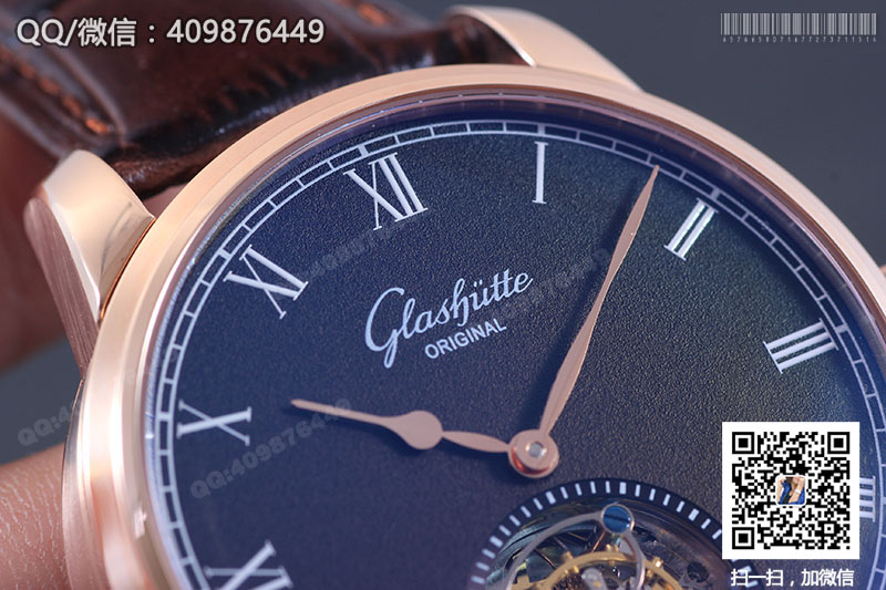 【顶级陀飞轮】Glashütte Original格拉苏蒂原创参议员系列94-11-01-01-04玫瑰金陀飞轮腕表