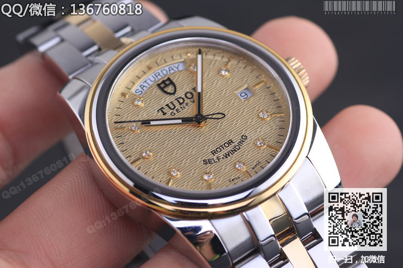 【顶级精仿】帝陀TUDOR星期日历型自动机械手表56003-68063