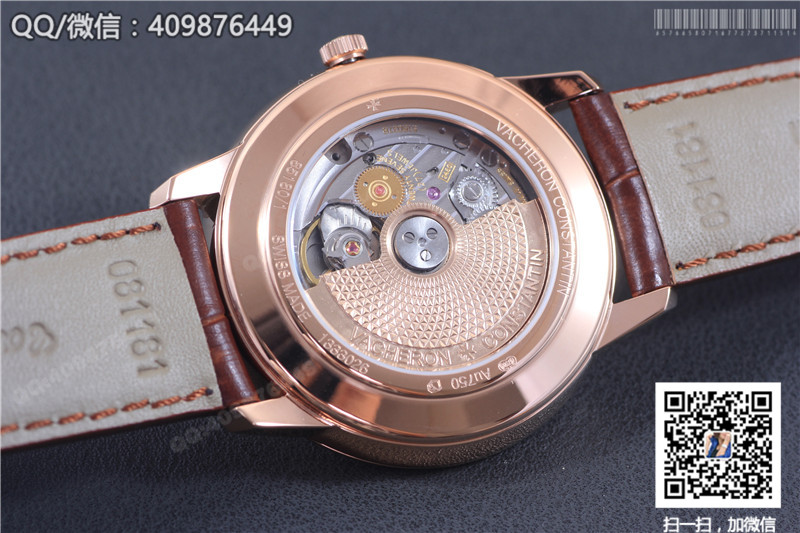【热销款】高仿江诗丹顿Vacheron Constantin传承系列85180/000R-9248手表顶级复刻表