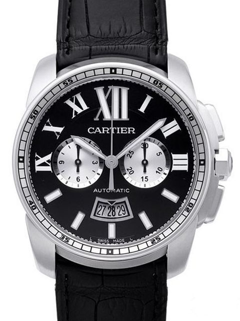 高仿卡地亚CARTIER CALIBRE DE CARTIER 系列W7100060自动机械腕表